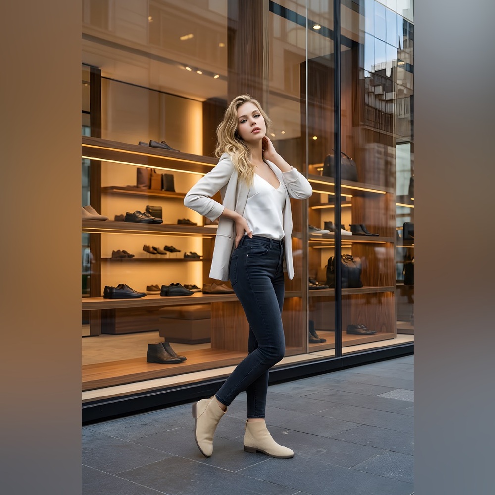 gentle souls Taupe Suede Ankle Booties - Picture 3 of 9